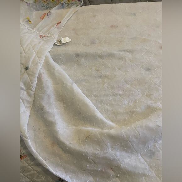 70s fairycore butterfly bedspread floral - Picture 14 of 16